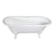 Aqua Eden Clawfoot Bathtubs, 72 L, 31.88 W, White, Cast Iron VCT7DE7232NLW - alternate 1